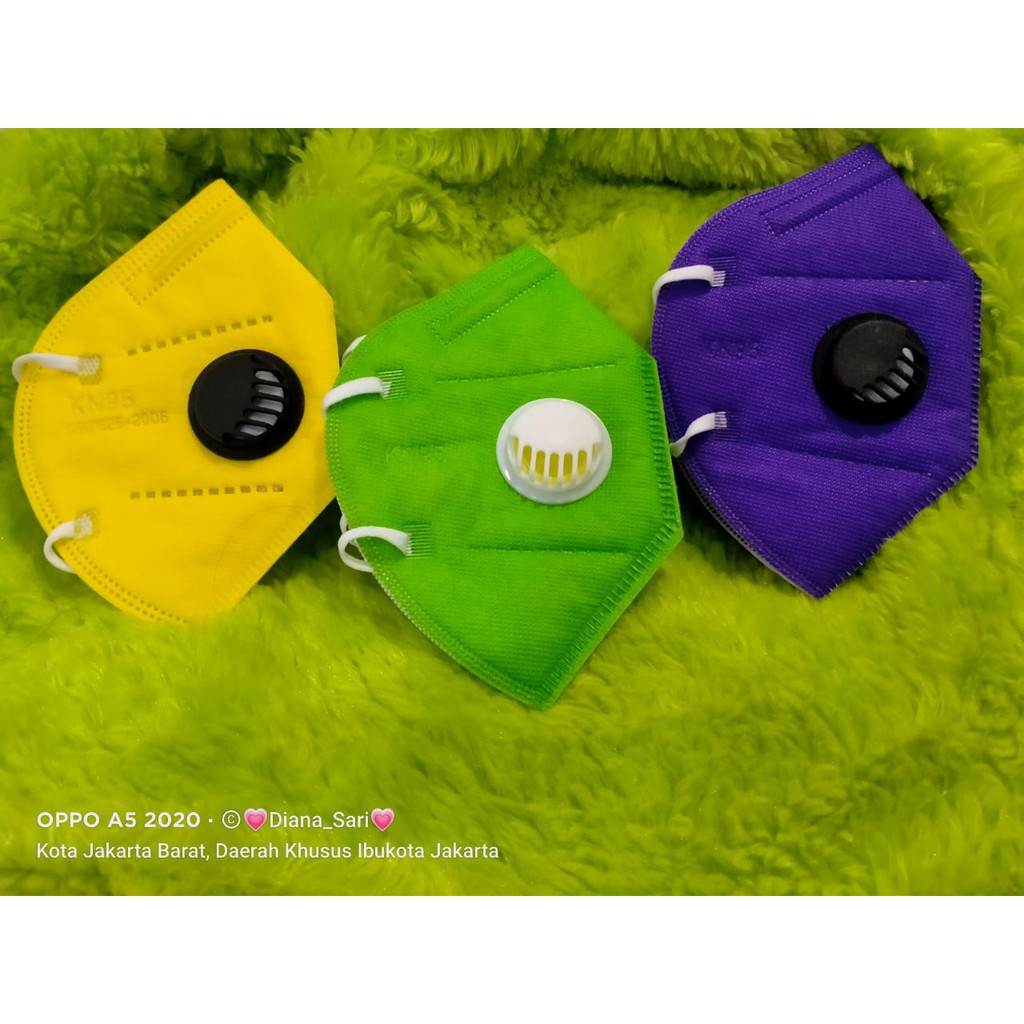 masker KN95 warna warni respirator