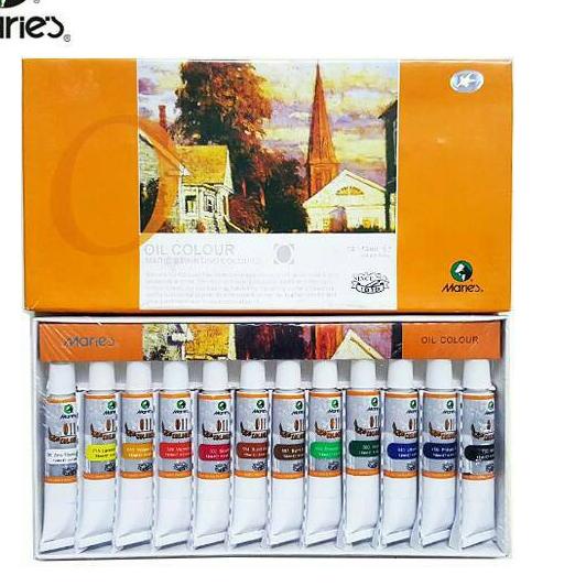 

Kekinian PRIMASAKTI - MARIES OIL COLOUR SET 12X12ML /Cat lukis/Cat Minyak/Cat Kanvas ✓