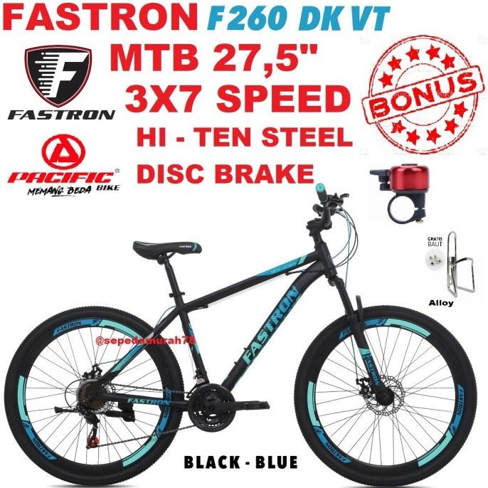 27,5 27.5 FASTRON F 260 DK VT HI TEN STEEL CAKRAM SEPEDA GUNUNG MTB FDGDF34545