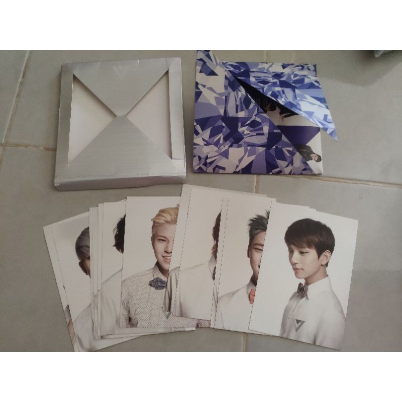 ALBUM ONLY PHOTOCARD POSTCARD BLACK WHITE VERSION 17CARAT SEVENTEEN OFFICIAL