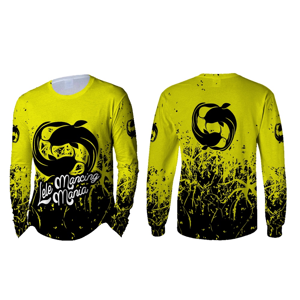 [TiniShop] TShirt Panjang LELE MANCING MANIA Pria FullPrint / Kaos LELE MANCING MANIA 3D