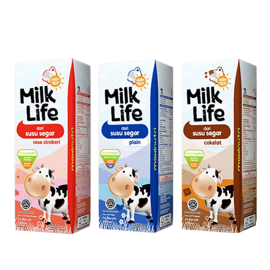 Jual Milk Life UHT 200 ml [SATUAN] (khusus kurir Sameday/Instant ...