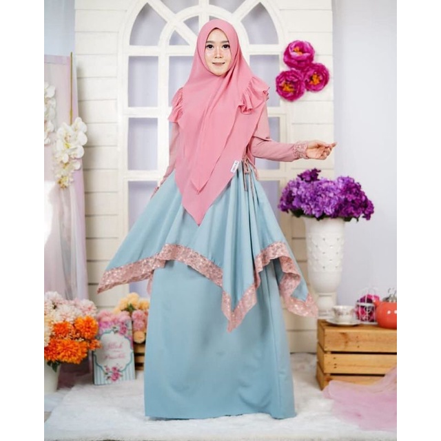 Gamis Alishaba Dress kasual by Viendra