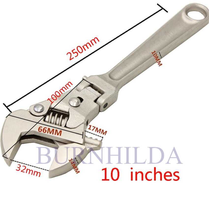 Kunci Inggris Universal Adjustable Wrench 10 Inch