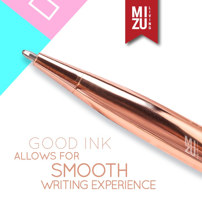 SUBLIMELY GOLDEN MEISTER GOLD PEN Twist Refillable Black Ink Tinta Hitam Ballpoint Pocket Clip Emas-3