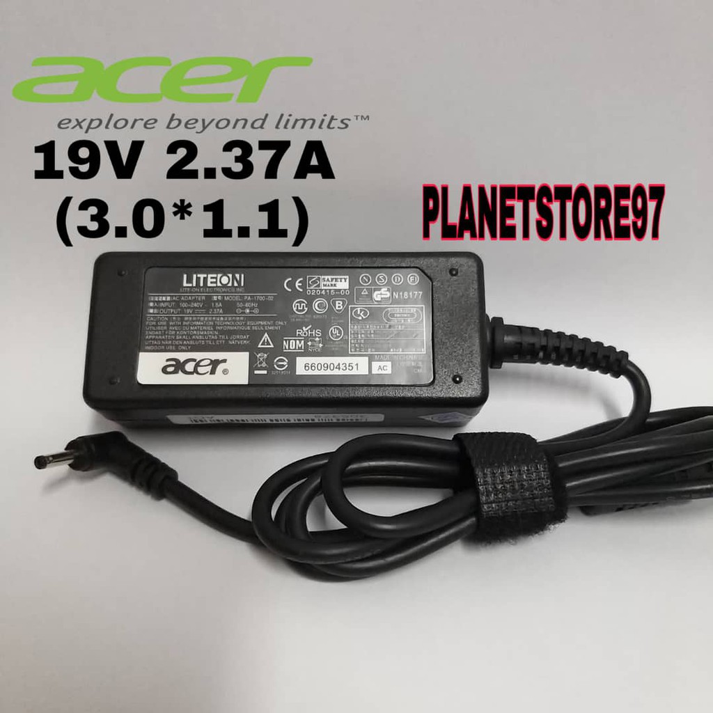 Adaptor Charger Acer Swift 1 3 5 SF113 SF114 SF314 PA-1700-02 19v 2.37a (3011)