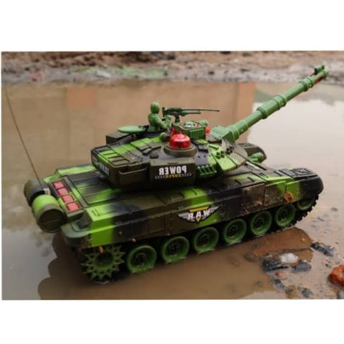 RC WAR TANK LEOPARD REMOTE CONTROL-MAINAN TANK RC - FIRE-LIGHT  SOUND