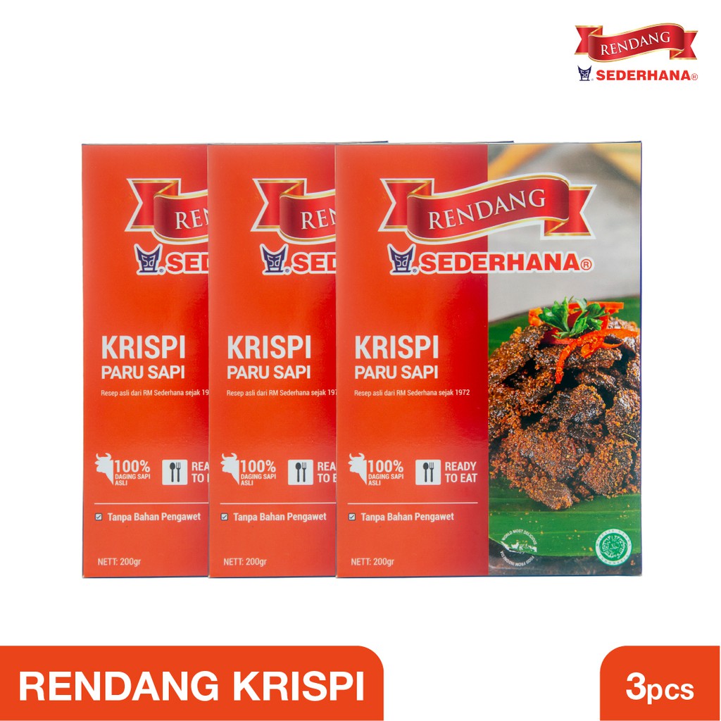 

Rendang Sederhana - Paket Triple Rendang Paru