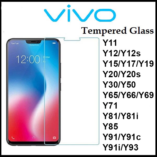 HD CLEAR NORMAL VIVO TEMPERED GLASS VIVO Y11 Y12 Y12s Y15 Y17 Y19 Y21 Y20s Y30 Y50 Y65 Y66 Y69 Y71 Y81 Y81i Y85 Y91 Y91c