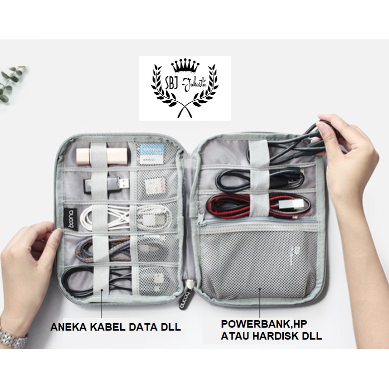 BAONA D001 Dompet Gadget multifungsi untuk smartphone powerbank / Tas Gadget Baona BN - D001