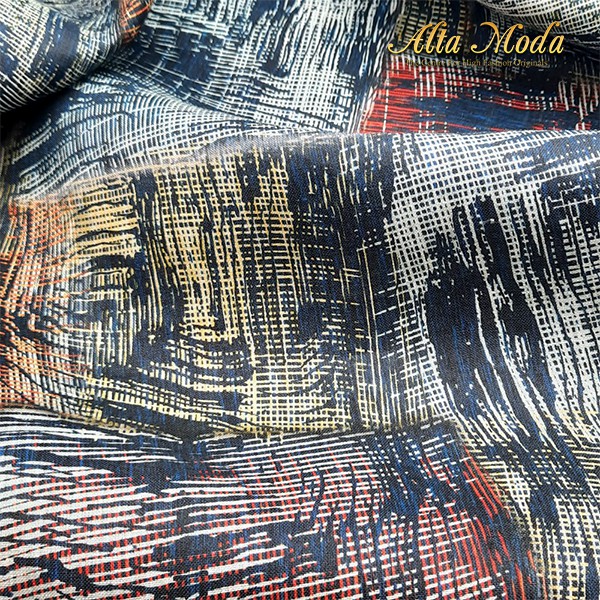 

Alta Moda Linen Motif Fancy Black Abstrak Colorful Kain (1 M)
