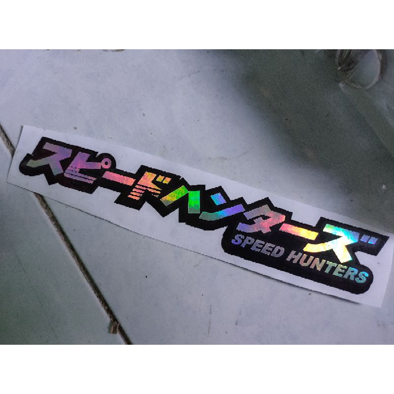 STIKER HOLOGRAM 2 WARNA SPEED HUNTERS. VIRALL