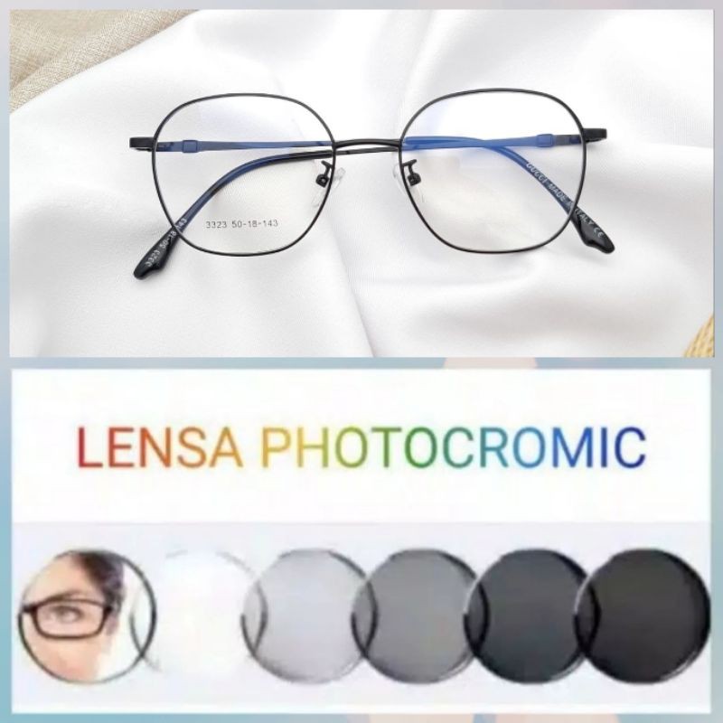 paket frame dan lensa.. frame kacamata 3323