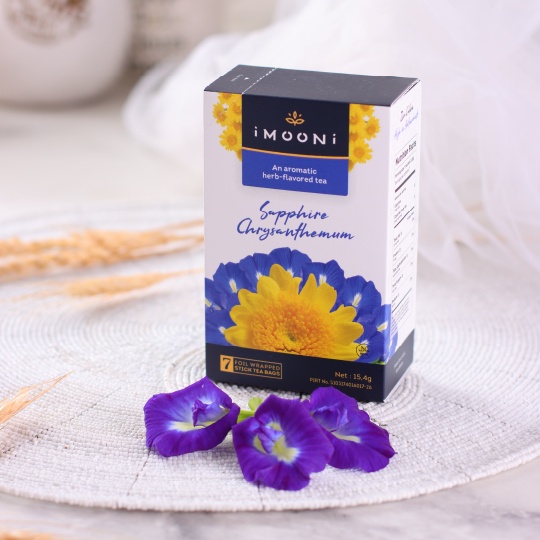 

Imooni Sapphire Chrysanthemum - Teh Krisan Telang Biru Herbal (Grosir)