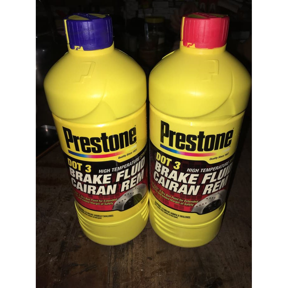 Minyak Rem Prestone 1 Liter DOT 3 Brake Fluid Cairan Rem Mobil & Motor