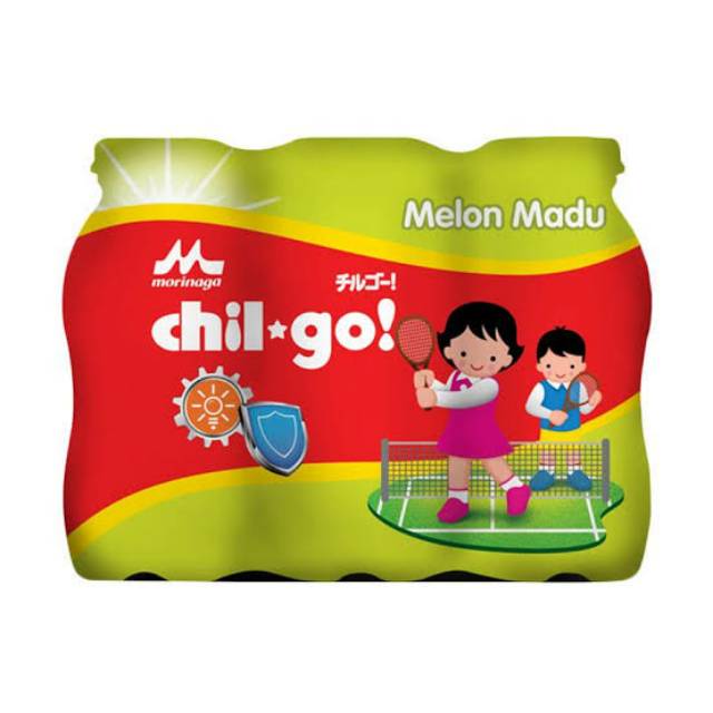 CHIL GO MILK MORINAGA 6x140 ML COKELAT, PISANG, STRAWBERRY, VANILLA, MELON MADU  SUSU ANAK