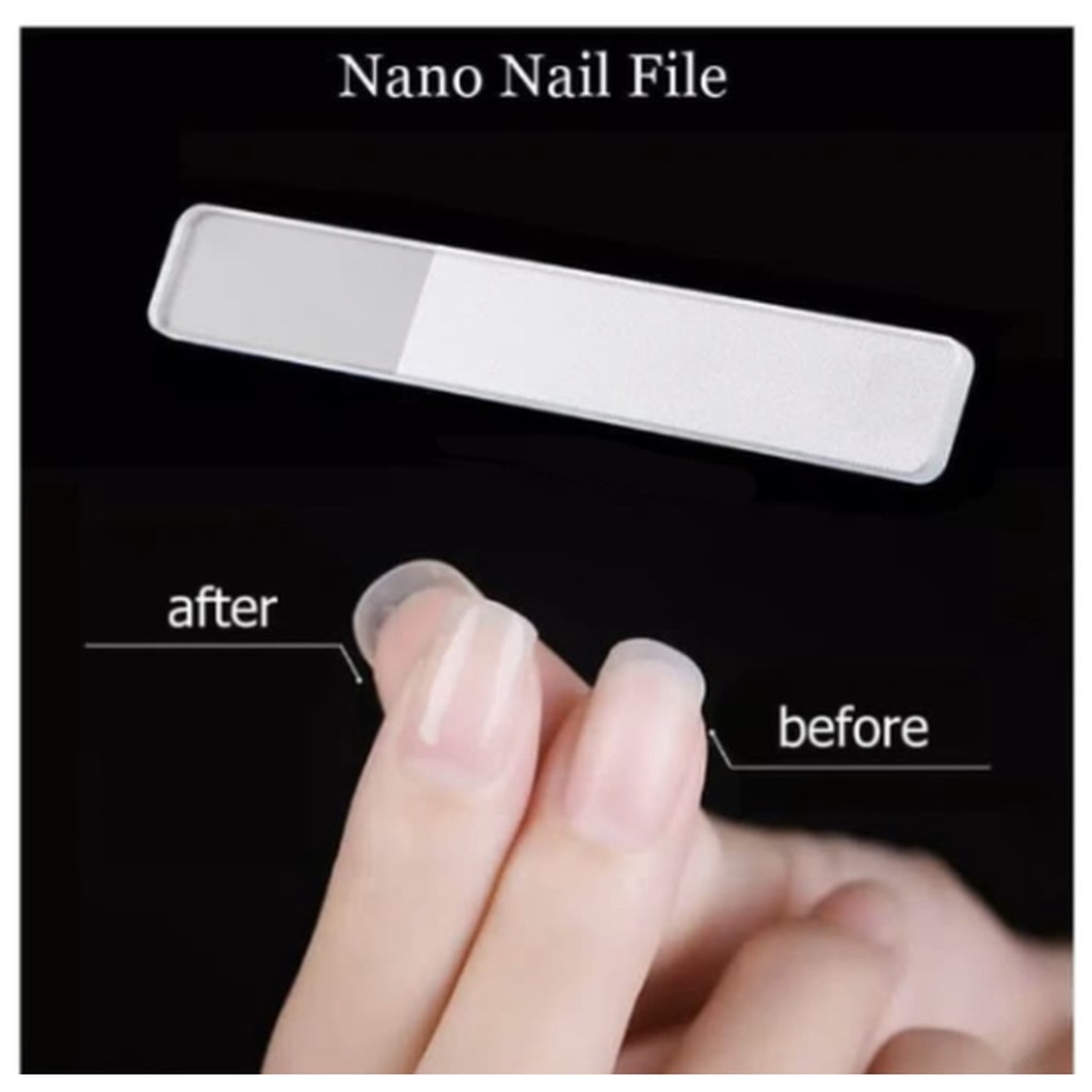 NANO NAIL FILE GLASS SHINNER SHINER KACA PENGILAP KUKU MANICURE NAIL SHINNER NANO FILE GLASS KILAP KUKU