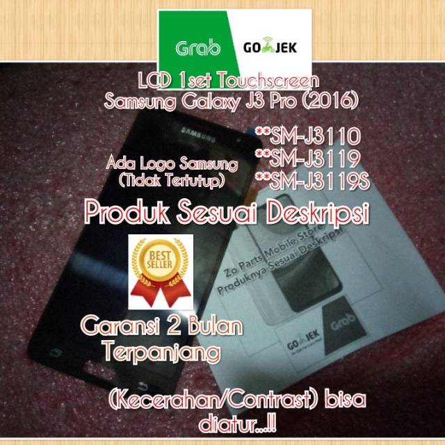 LCD 1set Touchscreen Samsung Galaxy J3 Pro (2016) SM-J3119S SM-J3119 SM-J3110 (High Quality)