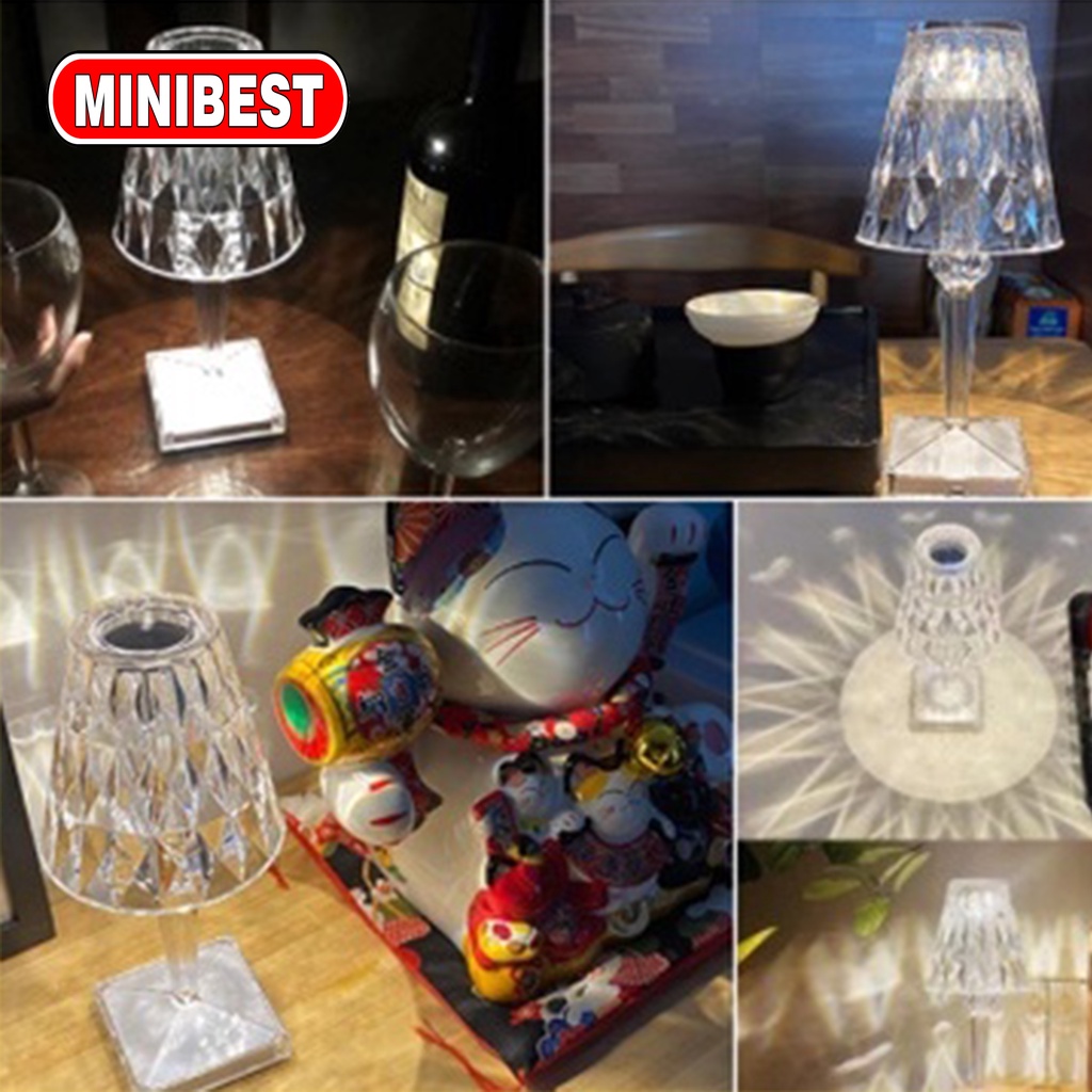 [MB] Lampu Hias Model Kristal / Table Light Kristal Lampu Hias 3 Cahaya / Lampu Meja Kristal