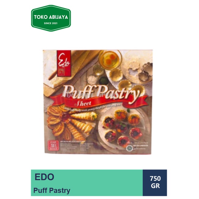 Edo Puff Pastry Sheet croffle berat 750 gram