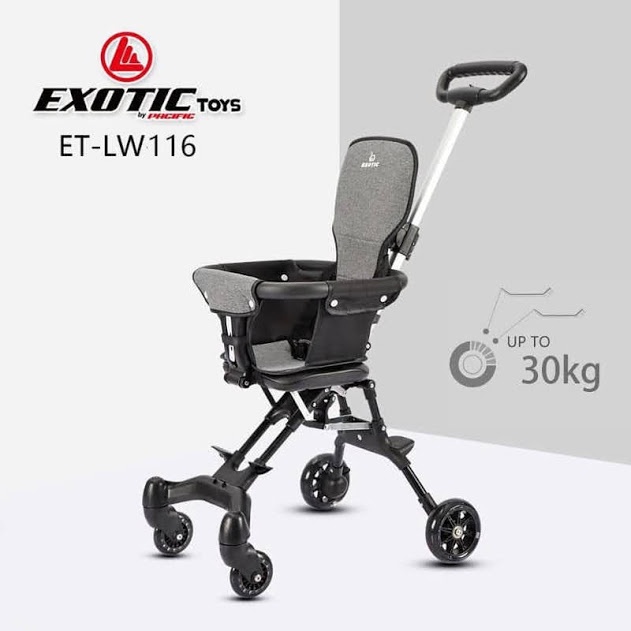 Kursi Dorong Bayi Exotic ET-LW116 LW120 Up to 25 kg Sofa Style Hadap Depan/Orang Tua Magic Stroller