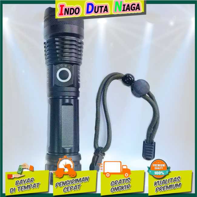 IDN TOOLS - TaffLED Senter LED Long Range Zoom USB Rechargeable P50 - TG-S191