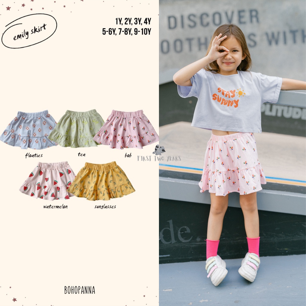 Bohopanna - Emily Skirt / Rok Anak Perempuan