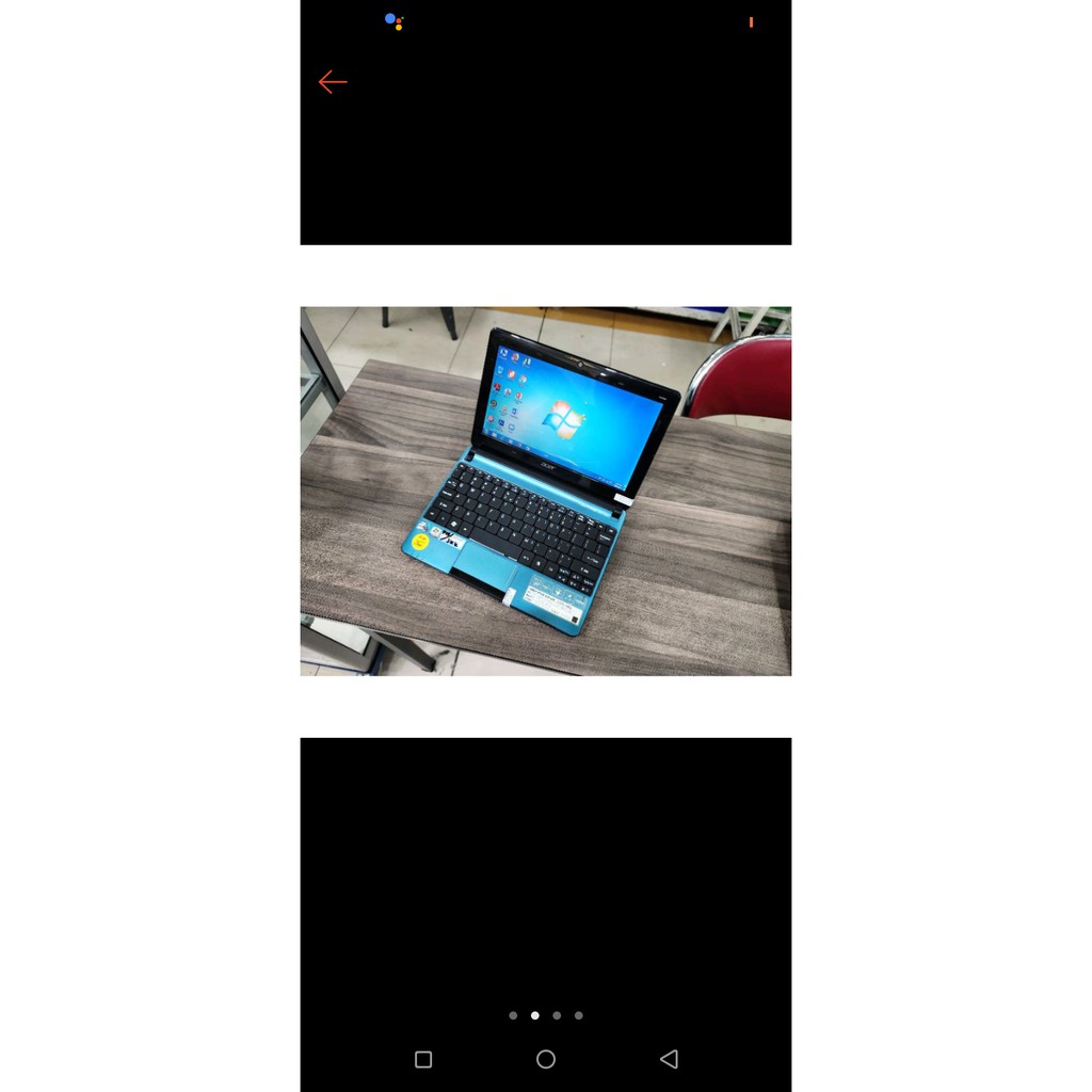 Laptop Leptop Notebook Acer Sangat bagus Siap pakai Hardisk 320GB