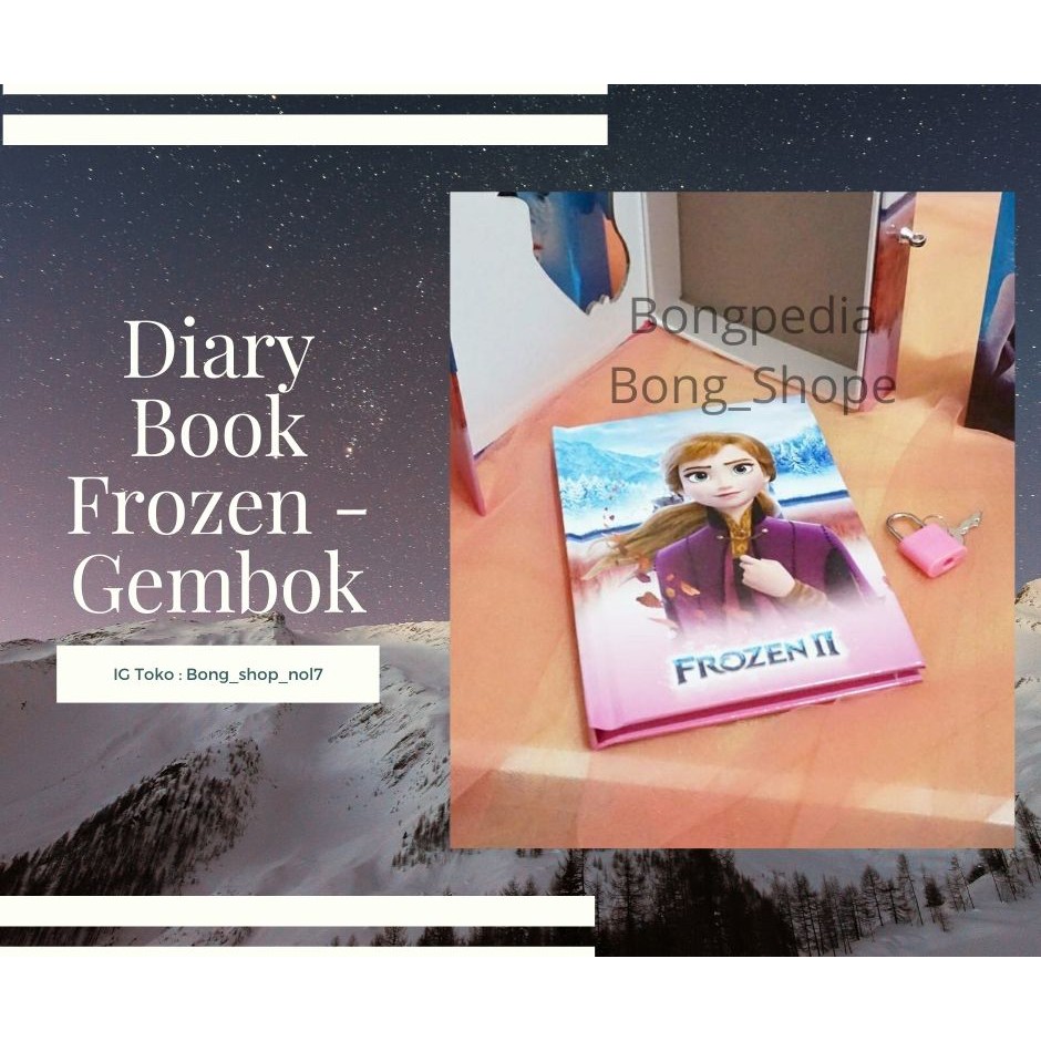 

Diary Book Frozen|Buku Harian Dengan Pengaman Gembok|Frozen