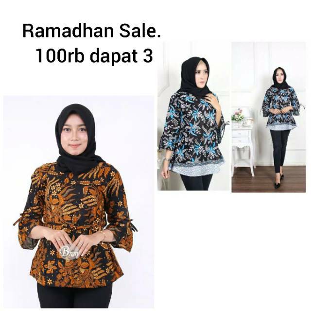 Blus Lonceng dan Blus Lengan Panjang Random Cuci Gudang