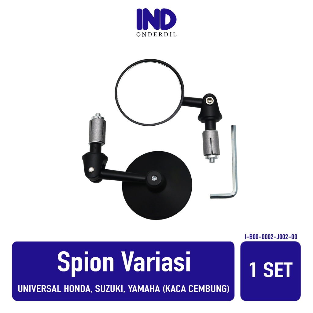 Spion-Sepion-Kaca Jalu Bulat End Bar Kaca Cembung Untuk Semua Jenis Motor-Universal Vario &amp; Beat &amp; PCX &amp; NMAX &amp; Supra &amp; Scoopy &amp; X Ride &amp; Jupiter &amp; Mio