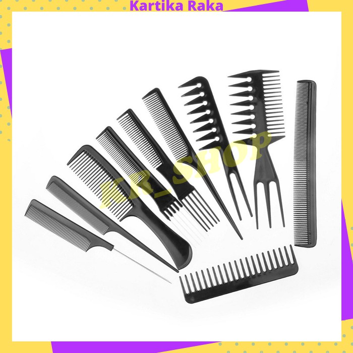 KR Sisir Rambut 10 Set Alat kecantikan Alat Rambut