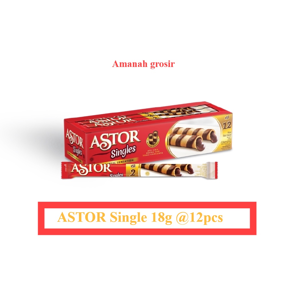 

Biskuit Astor Singles Box 12 Pcs @18gr