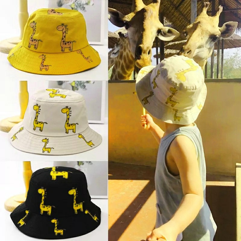 Topi Bucket Hat Anak Motif jerrapah  BerKualitas