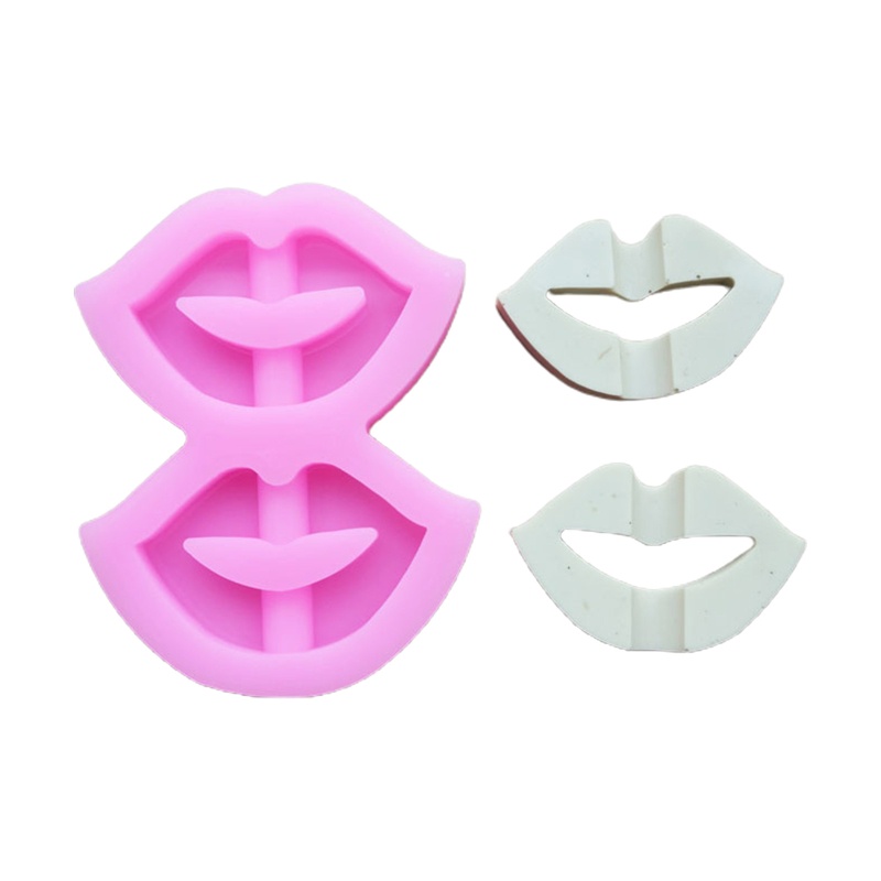 SIY  DIY  Lips Straws Topper Casting Silicone Mould Crafts Jewelry Making Tool Shiny Handmade Epoxy Resin Mold