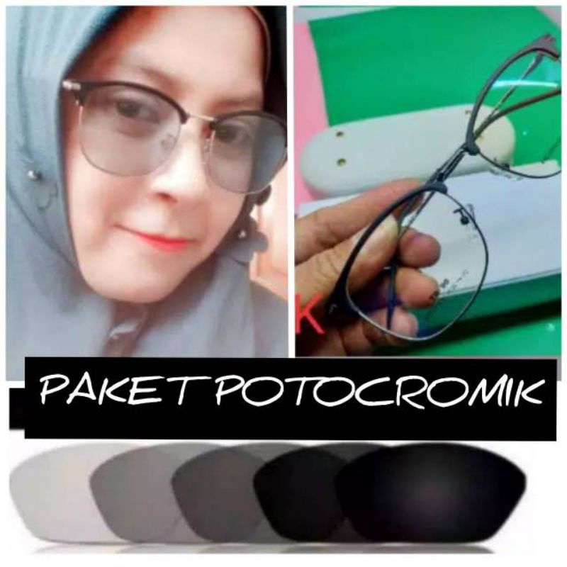 kacamata lensa photocromic antiradiasi boleh pilih yang blueray bisa normal minus plus cilinder tergantung permintaan sampai minus 5 cyl 2 harga masih sama tulis saja pesanan kaka di catatan saat order free box lap cairan pembersih kode 2783 size53-18-143