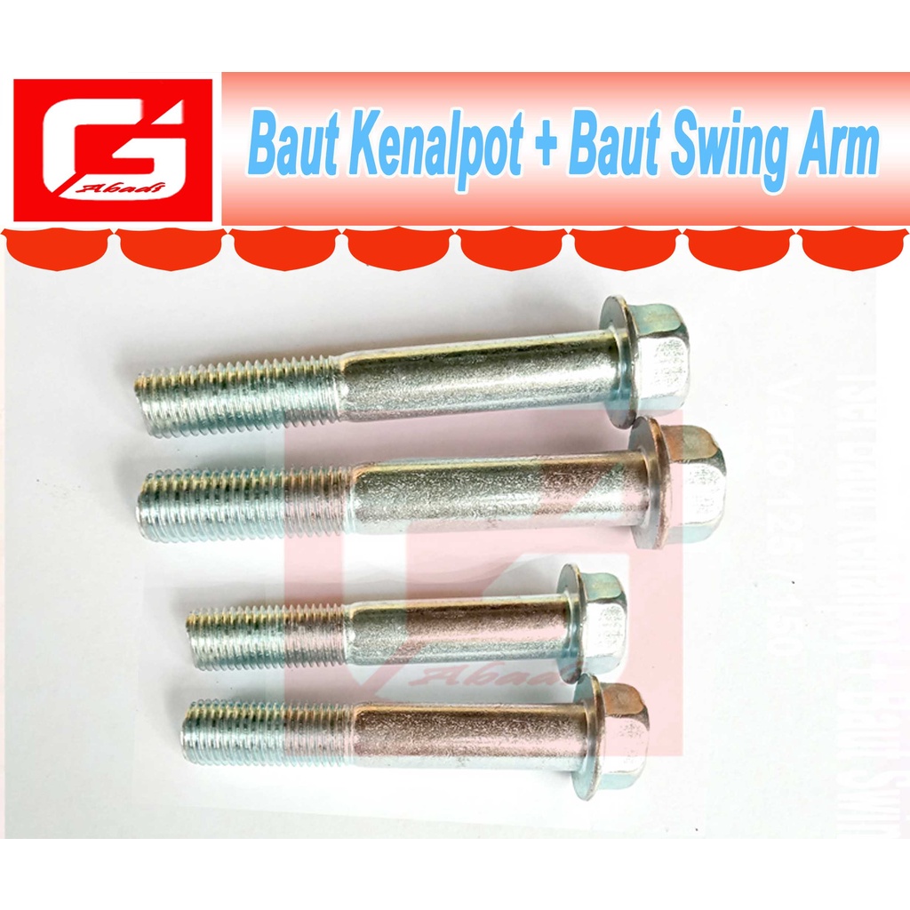 Jual (Paket Murah ) 1 SET Baut Kenalpot + Baut Swing Arm Vario 150 125