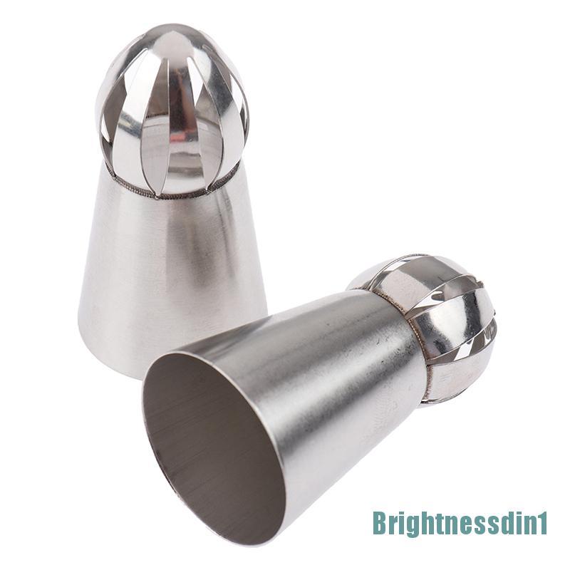 8 Pcs Nozzle Obor Bentuk Bunga Rusia 1 In 1 Bahan Stainless Steel Untuk Dekorasi