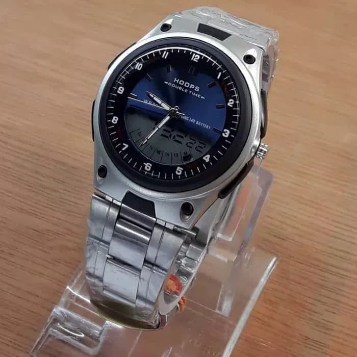 Harga Promo Jam Tangan Pria / Wanita Hoops Original Dual Time AntiAir