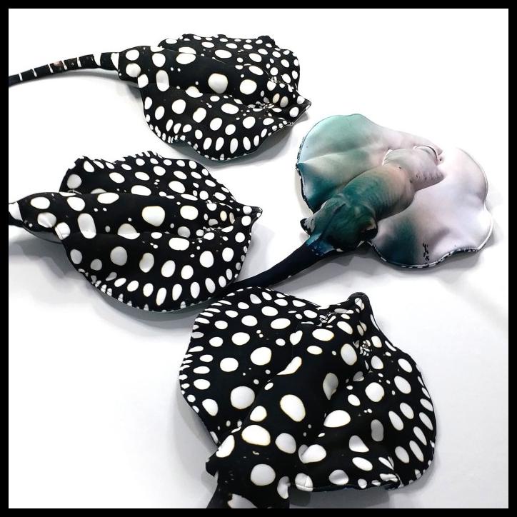 Boneka Stingray Ikan Pari Black Diamond Kreasi Lokal