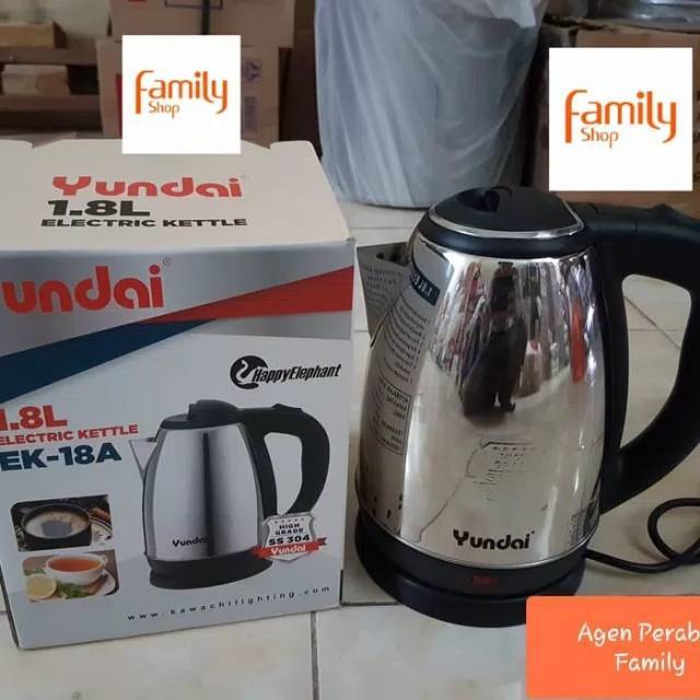 TEKO LISTRIK / ELECTRIC KETTLE AIRLUX STAINLESS 1,5L
