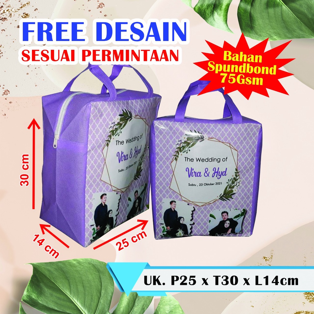 TAS SOUVENIR PERNIKAHAN CUSTOM / TAS SOUVENIR PERNIKAHAN MURAH