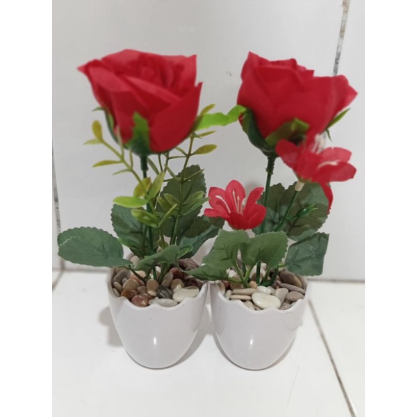 Bunga mawar/bunga mawar plastik/bunga plastik/bunga imitasi/bunga palsu/mawar merah/tanaman artifici