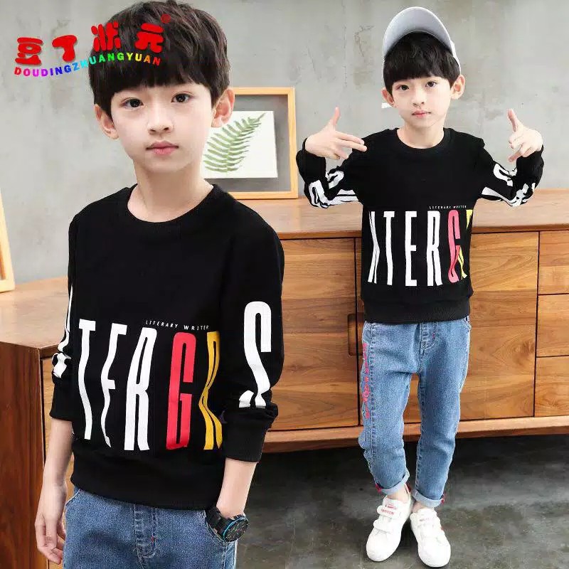 ( 1KG BISA 8 PCS ) Kaos Anak Laki-Laki Lengan Panjang Rafatar DAMIAN Bahan Babyterry Usia 3-7 Tahun