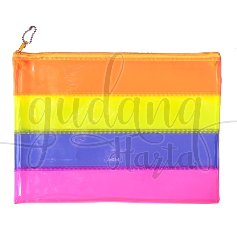 Pouch Pelangi Tas Dompet Wanita Rainbow Totebag Polos GH 401017