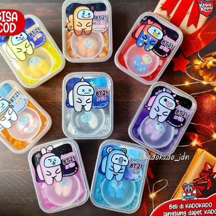 Terdepan... Slime Among us X bt21 by KADOKADO 200gr + Clay
