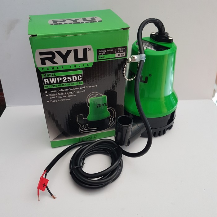 Ryu Mesin Pompa Air Celup 1 Inch Arus DC 12 Volt DC RWP25DC