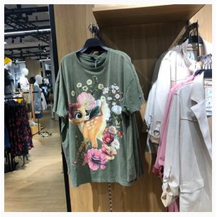 ORI BERSHKA KAOS OVERSIZE