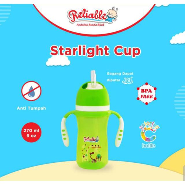 RELIABLE STARLIGHT TRAINING CUP 270ML RCM6404 / BOTOL MINUM BAYI RELIABLE