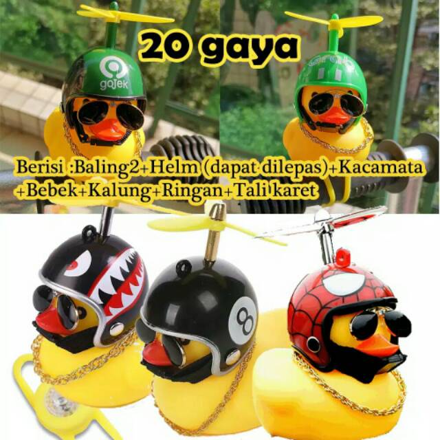 Bebek Helm Led Baling Komplit 1 Paket